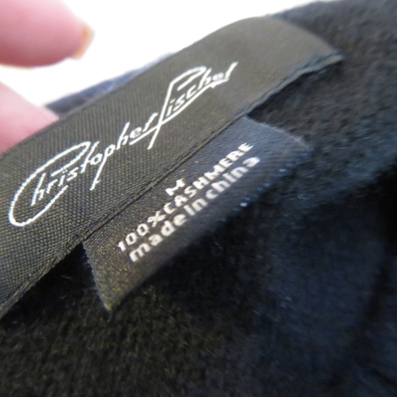 CHRISTOPHER FISCHER 100% CASHMERE  STRIPE SWEATER  M - Picture 5 of 5